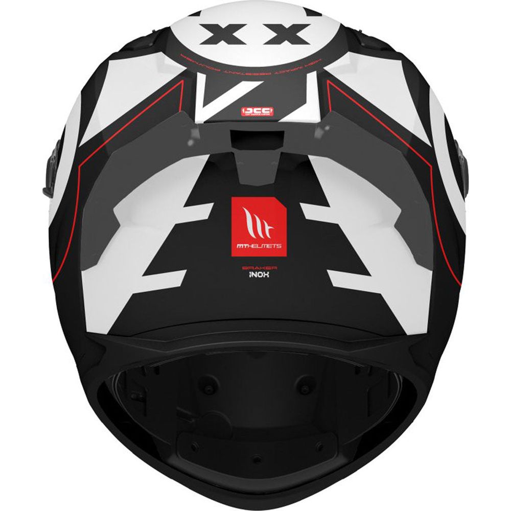 MT Braker SV Inox A0 Full Face Helmet Matt Black / White