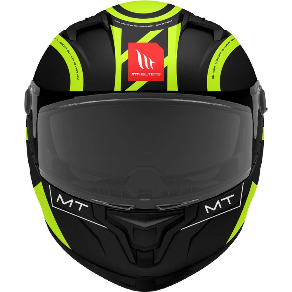 MT Braker SV Inox A3 Full Face Helmet Matt Black / Fluo Yellow  - FREE UK Shipping, FREE 365 Day Returns | Moto Central