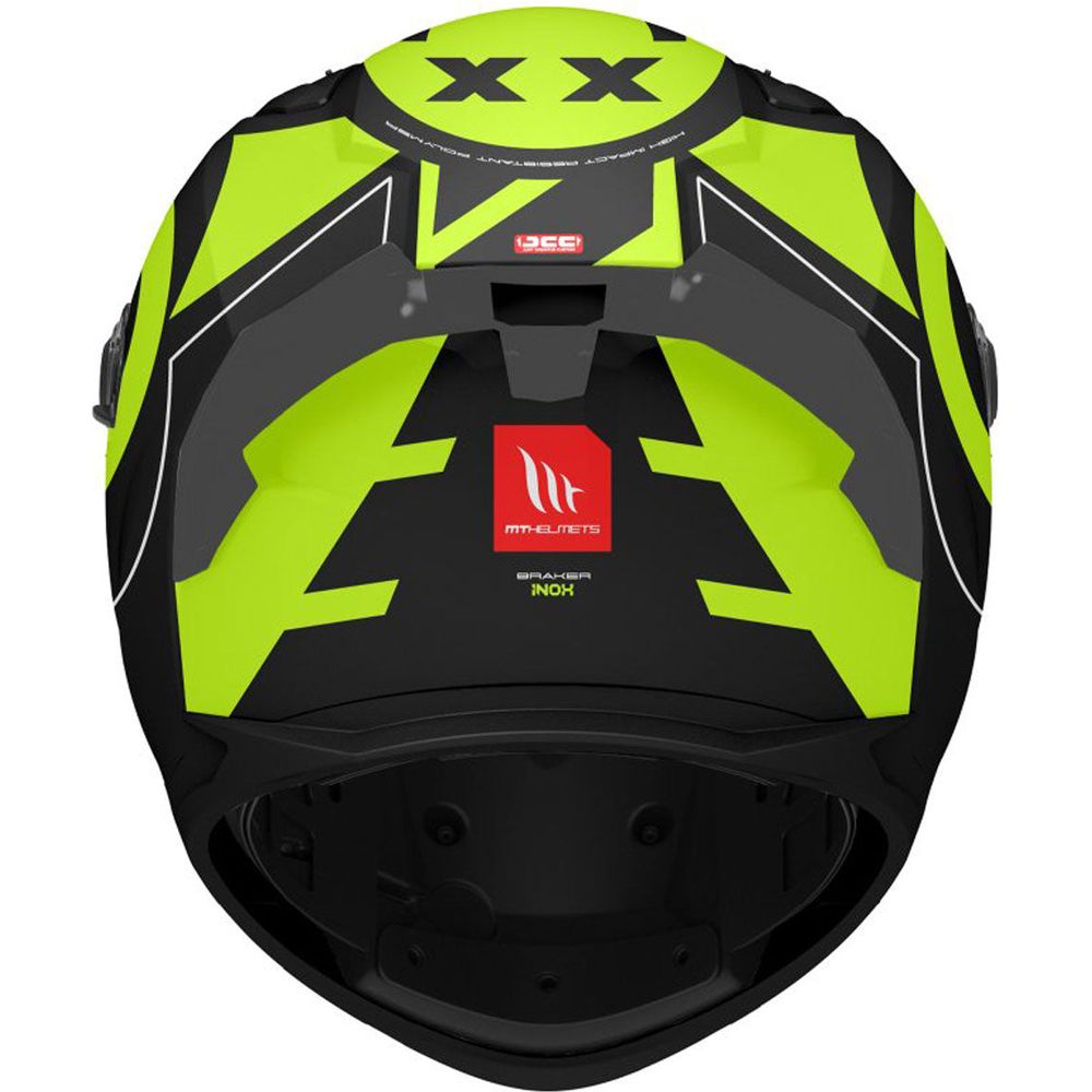 MT Braker SV Inox A3 Full Face Helmet Matt Black / Fluo Yellow  - FREE UK Shipping, FREE 365 Day Returns | Moto Central