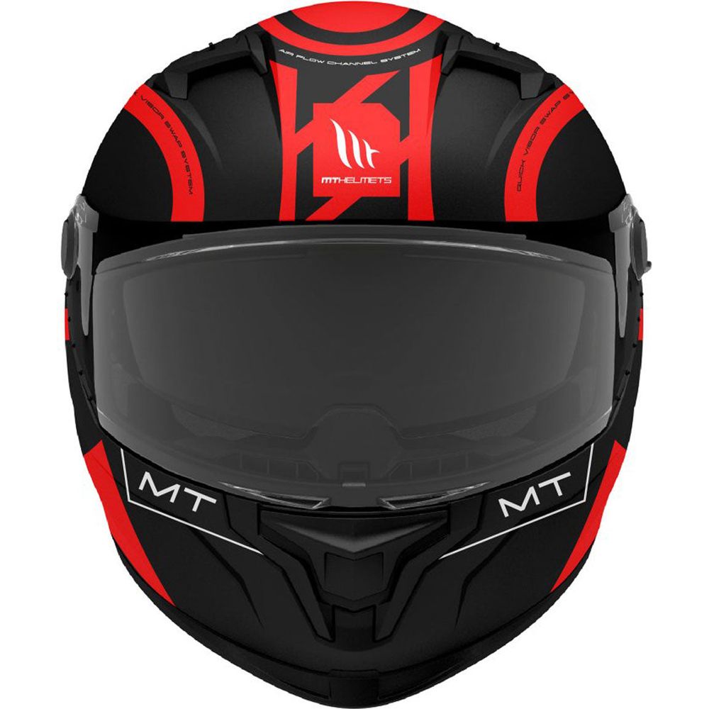 MT Braker SV Inox A5 Full Face Helmet Matt Black / Red