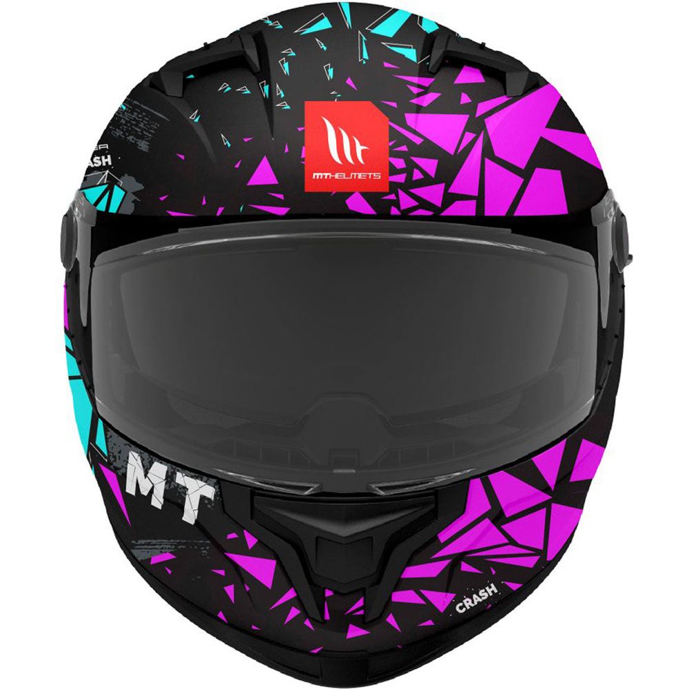 MT Braker SV Crash B8 Full Face Helmet Matt Black / Purple / Blue