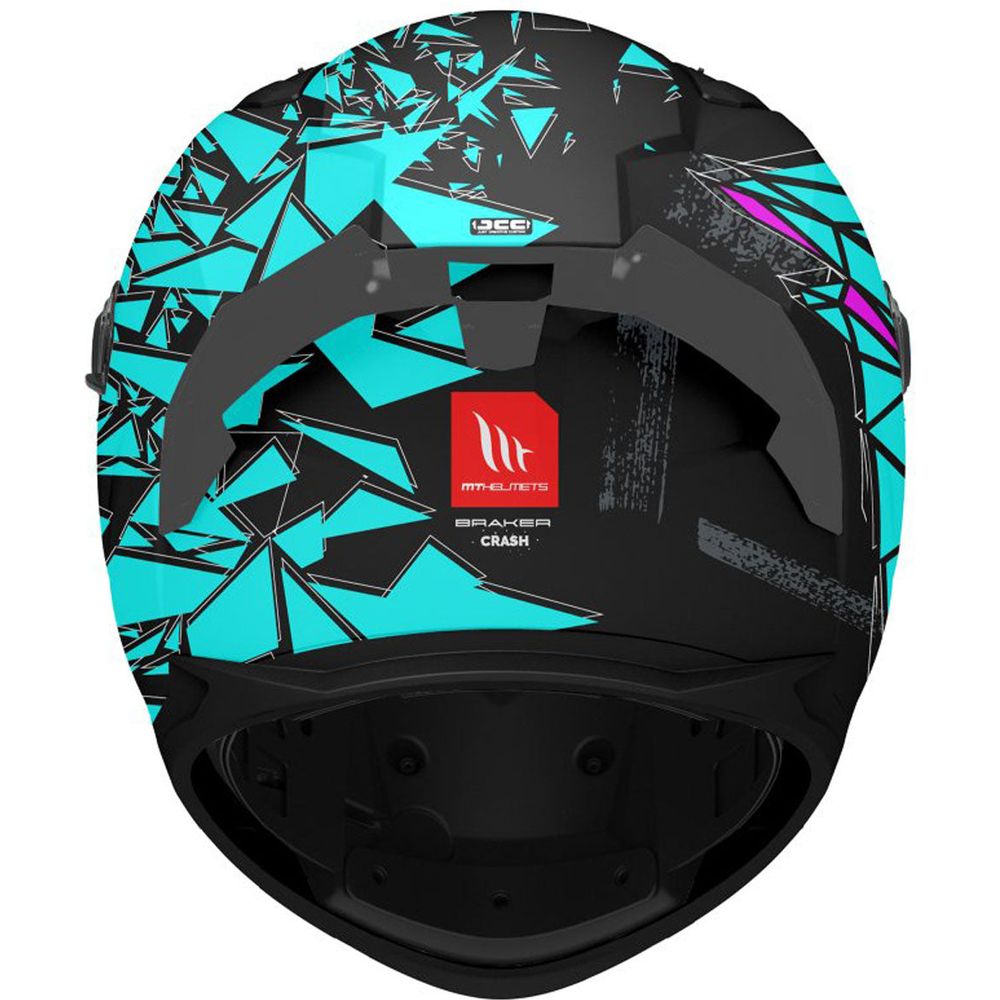 MT Braker SV Crash B8 Full Face Helmet Matt Black / Purple / Blue