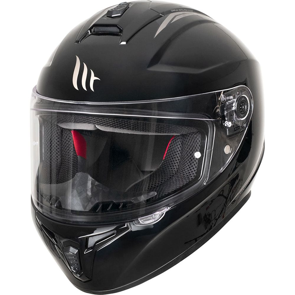 MT Draken Full Face Helmet Gloss Black With DD Chinstrap