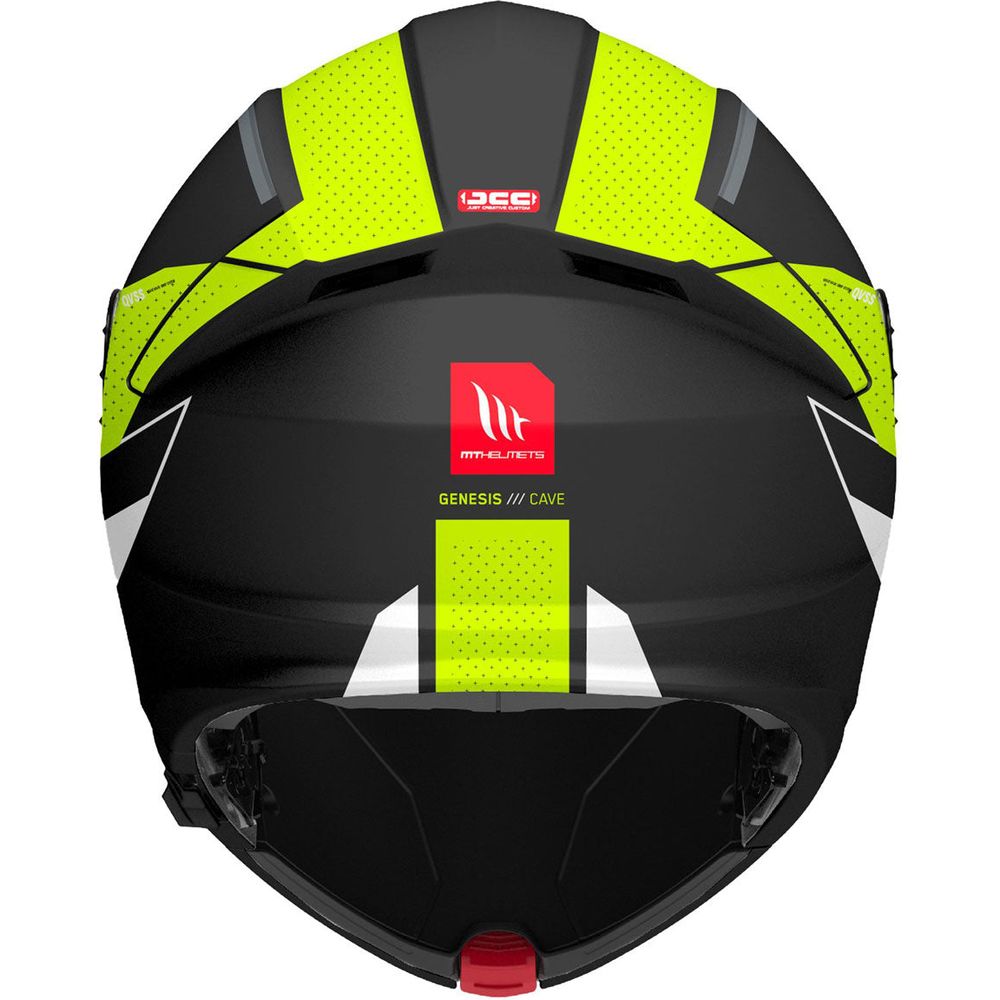 MT Genesis SV Cave A3 Flip-Up Helmet Matt Black / Fluo Yellow