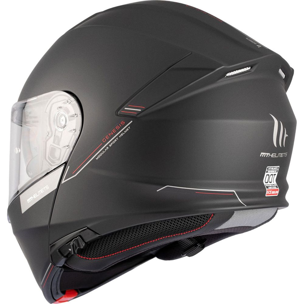 MT Genesis SV Solid A1 Flip-Up Helmet Matt Black