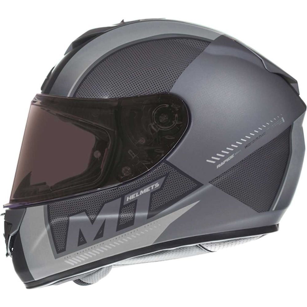 MT Rapide Overtake Full Face Helmet Matt Black / White - FREE UK Shipping, FREE 365 Day Returns | Moto Central