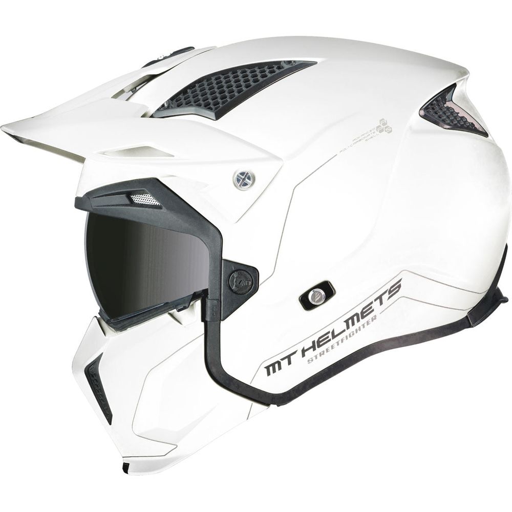 MT Streetfighter Adventure Helmet Pearl White