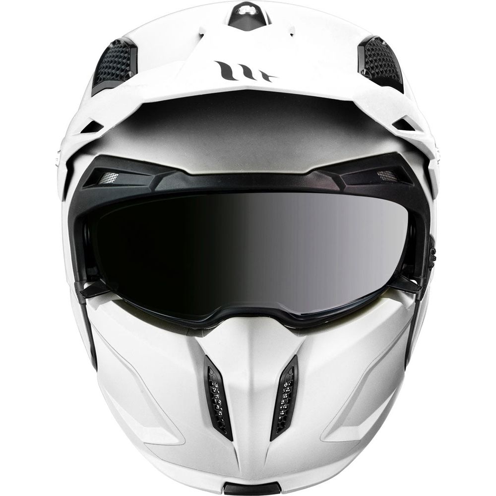 MT Streetfighter Adventure Helmet Pearl White