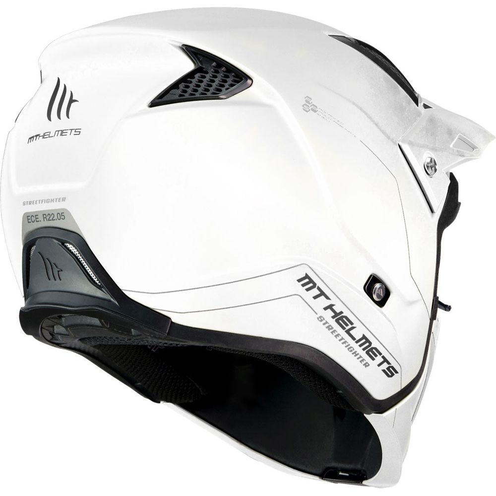 MT Streetfighter Adventure Helmet Pearl White