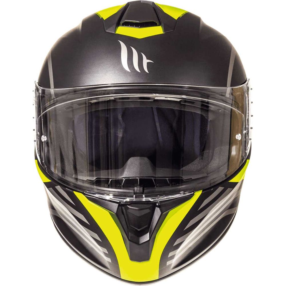 MT Targo Doppler Full Face Helmet Matt Black / Fluo Yellow