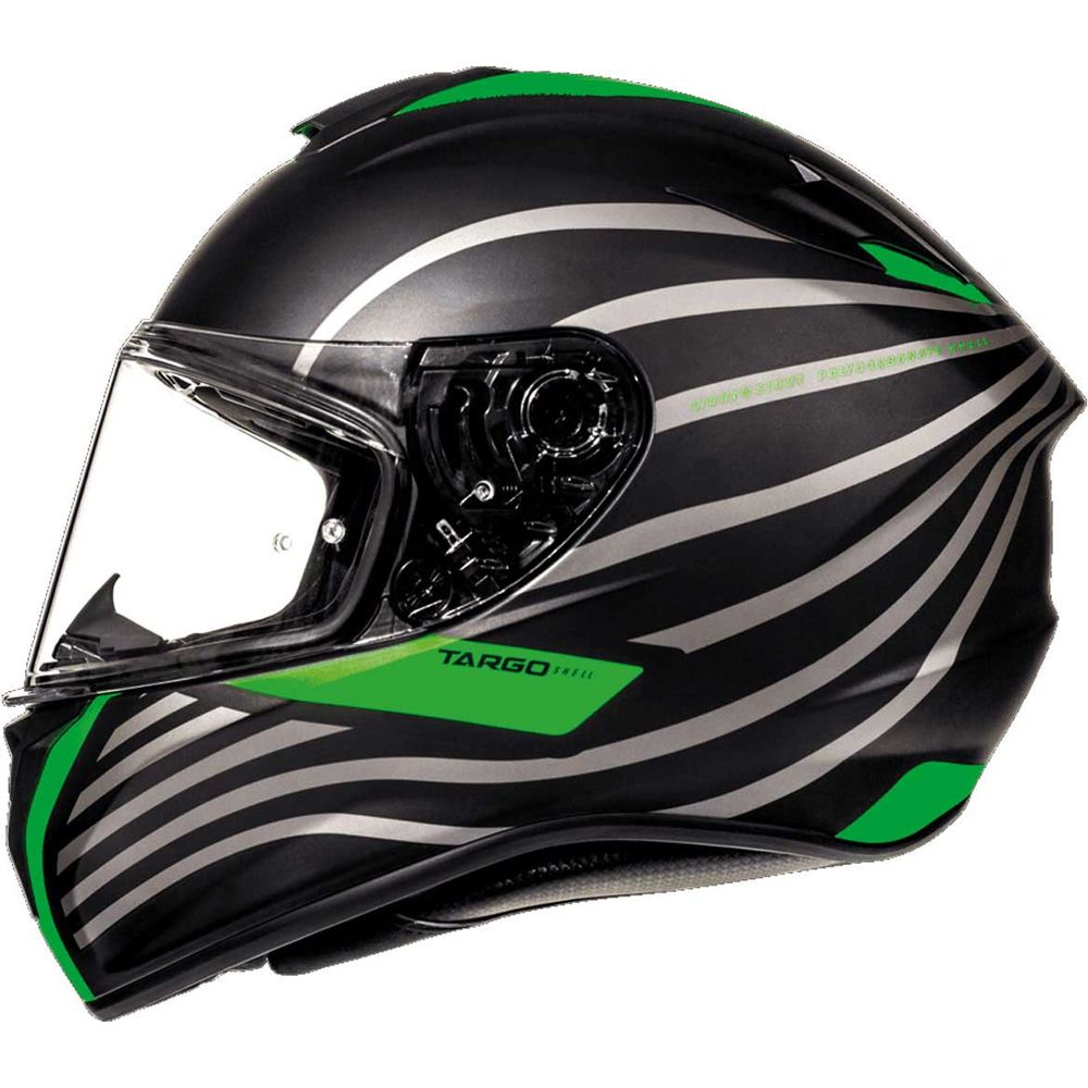 MT Targo Doppler Full Face Helmet Matt Black / Green