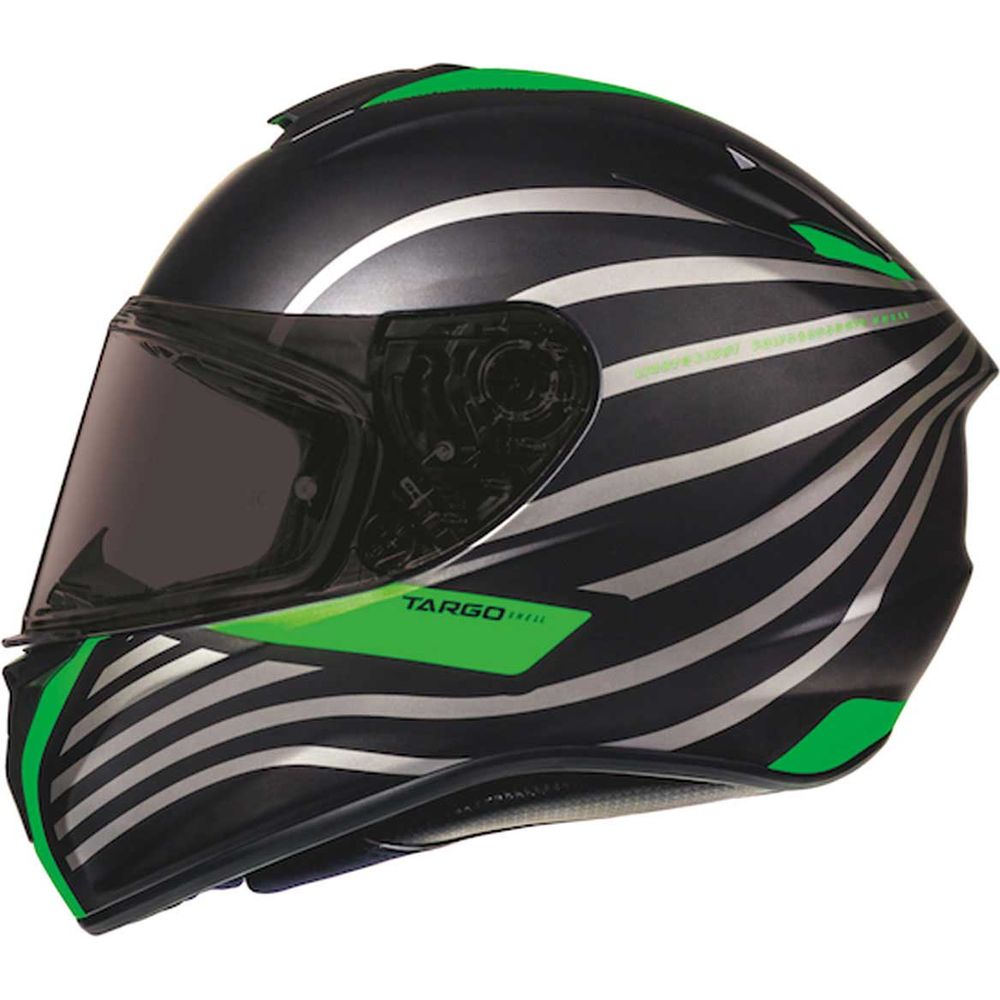 MT Targo Doppler Full Face Helmet Matt Black / Green