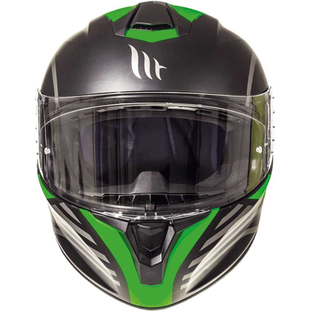 MT Targo Doppler Full Face Helmet Matt Black / Green