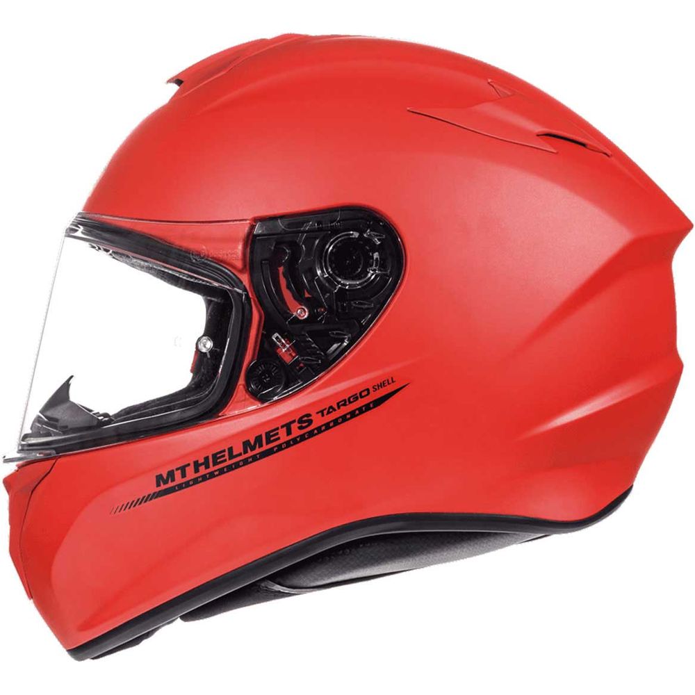 MT Targo Solid Full Face Helmet Matt Red