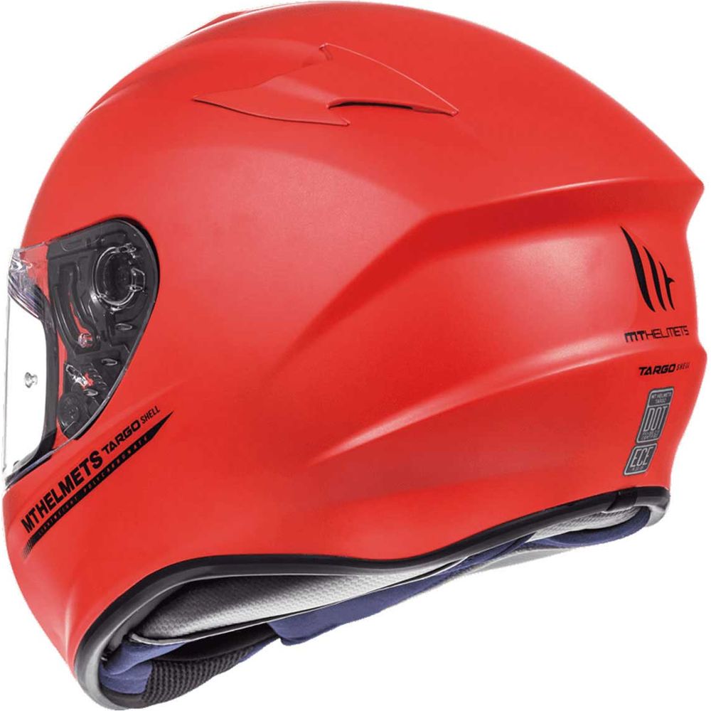 MT Targo Solid Full Face Helmet Matt Red