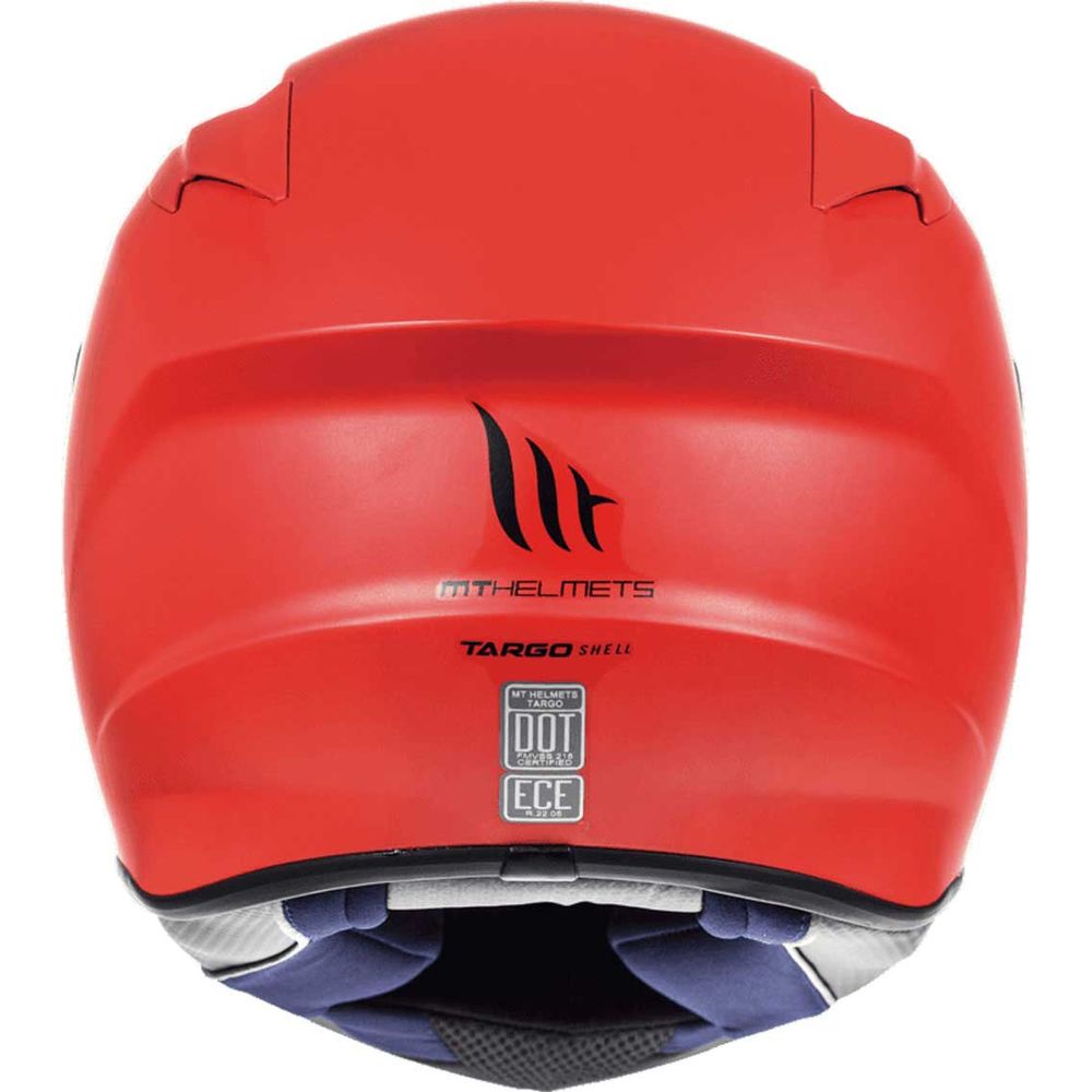 MT Targo Solid Full Face Helmet Matt Red