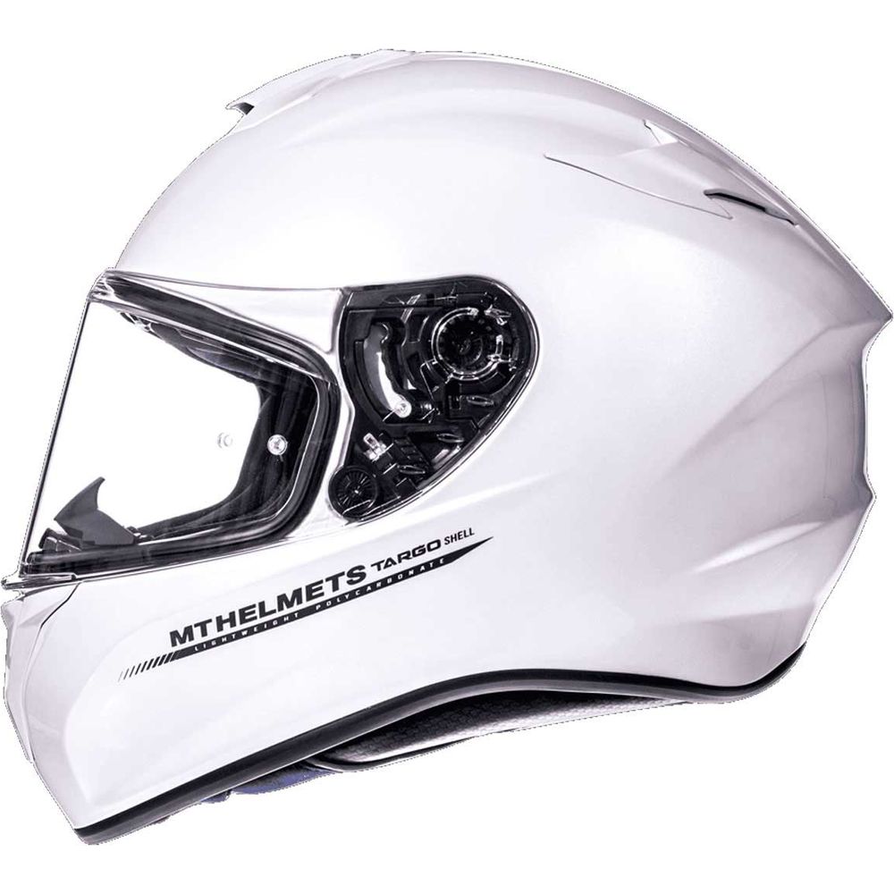 MT Targo Full Face Helmet Pearl White - FREE UK Shipping, FREE 365 Day Returns | Moto Central