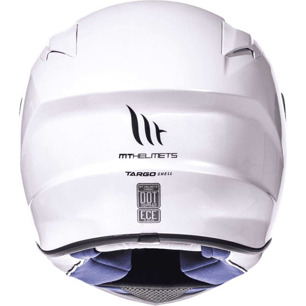 MT Targo Full Face Helmet Pearl White - FREE UK Shipping, FREE 365 Day Returns | Moto Central