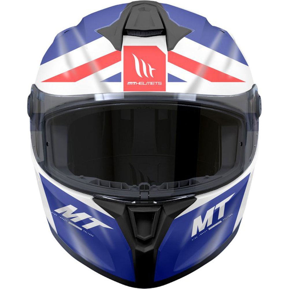 MT Targo S Britain B15 Full Face Helmet Gloss Red / White / Blue  - FREE UK Shipping, FREE 365 Day Returns | Moto Central