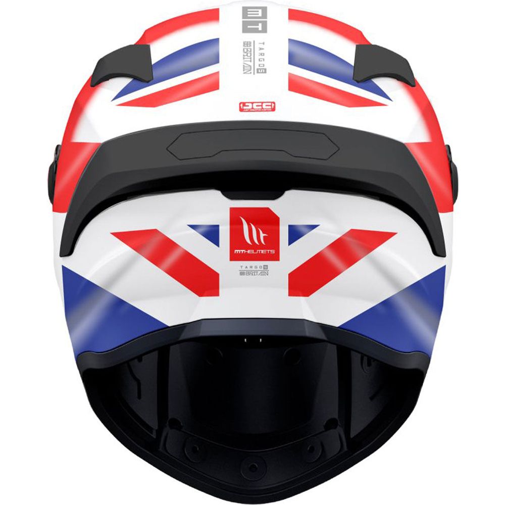 MT Targo S Britain B15 Full Face Helmet Gloss Red / White / Blue  - FREE UK Shipping, FREE 365 Day Returns | Moto Central