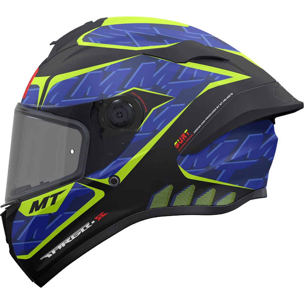 MT Targo S Surt B13 Full Face Helmet Matt Black / Blue / Yellow