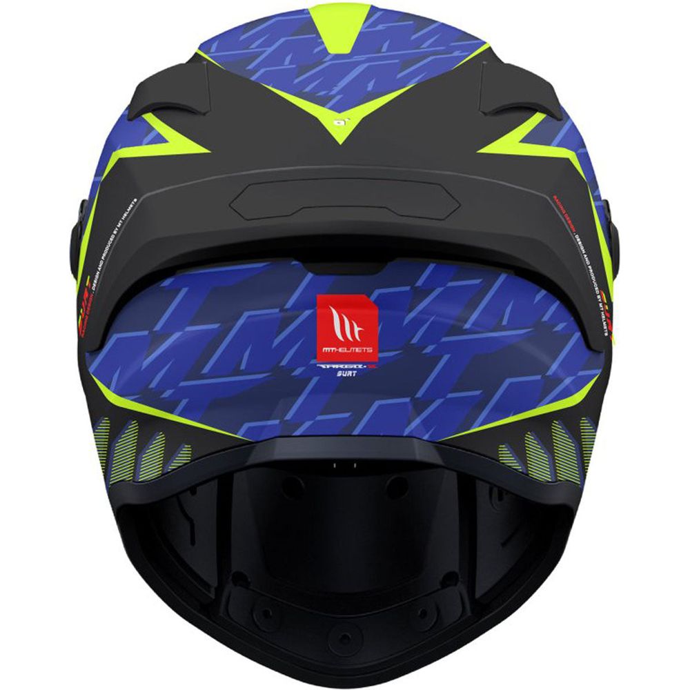 MT Targo S Surt B13 Full Face Helmet Matt Black / Blue / Yellow  - FREE UK Shipping, FREE 365 Day Returns | Moto Central