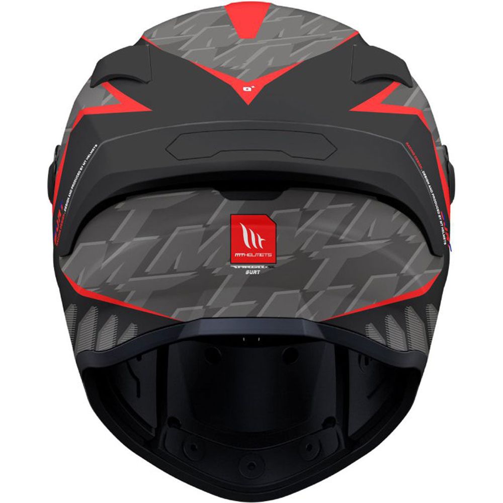 MT Targo S Surt B5 Full Face Helmet Matt Black / Grey / Red - FREE UK Shipping, FREE 365 Day Returns | Moto Central