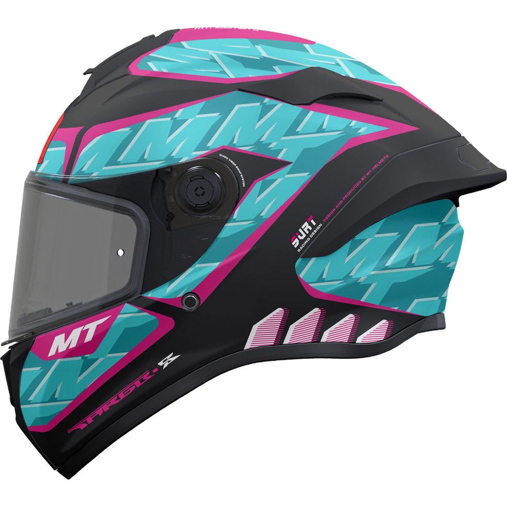 MT Targo S Surt C8 Full Face Helmet Matt Black / Blue / Purple