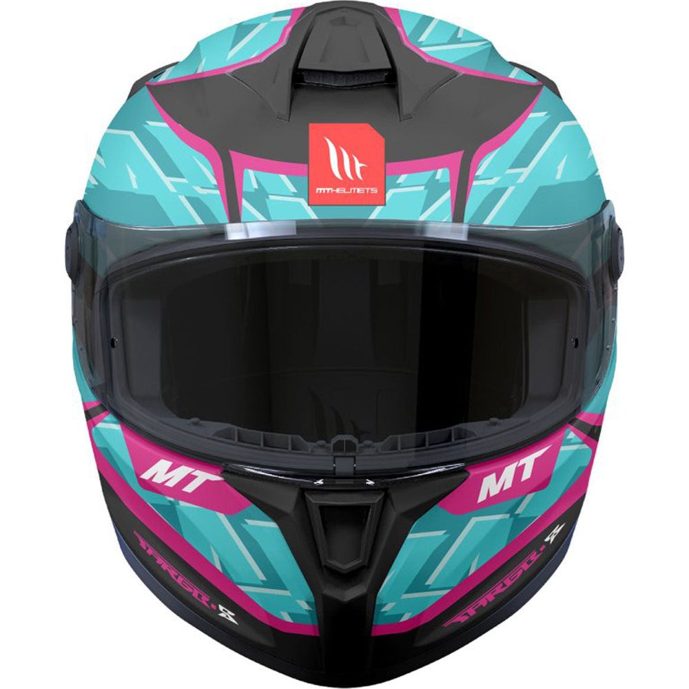 MT Targo S Surt C8 Full Face Helmet Matt Black / Blue / Purple  - FREE UK Shipping, FREE 365 Day Returns | Moto Central