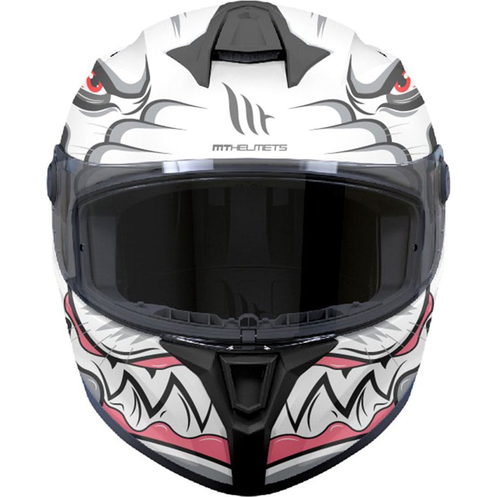 MT Targo S Toby A0 Full Face Helmet Gloss White  - FREE UK Shipping, FREE 365 Day Returns | Moto Central