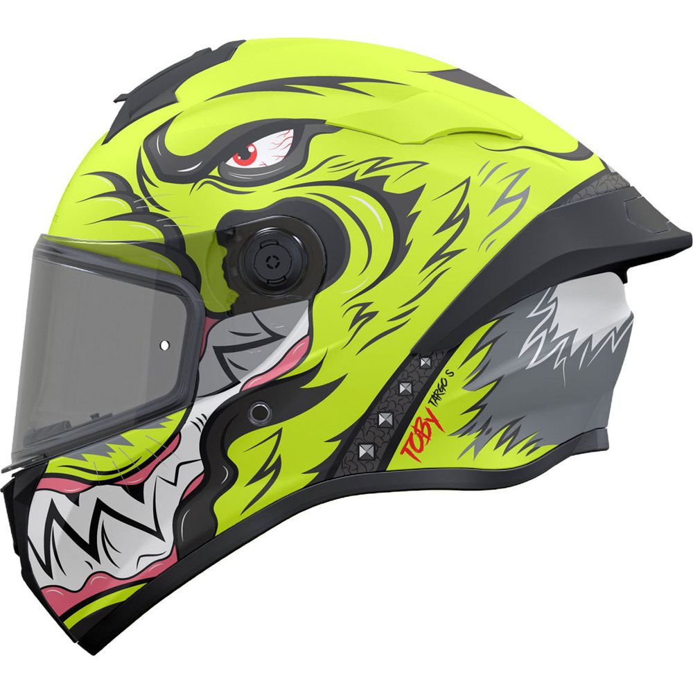 MT Targo S Toby C3 Full Face Helmet Matt Fluo Yellow