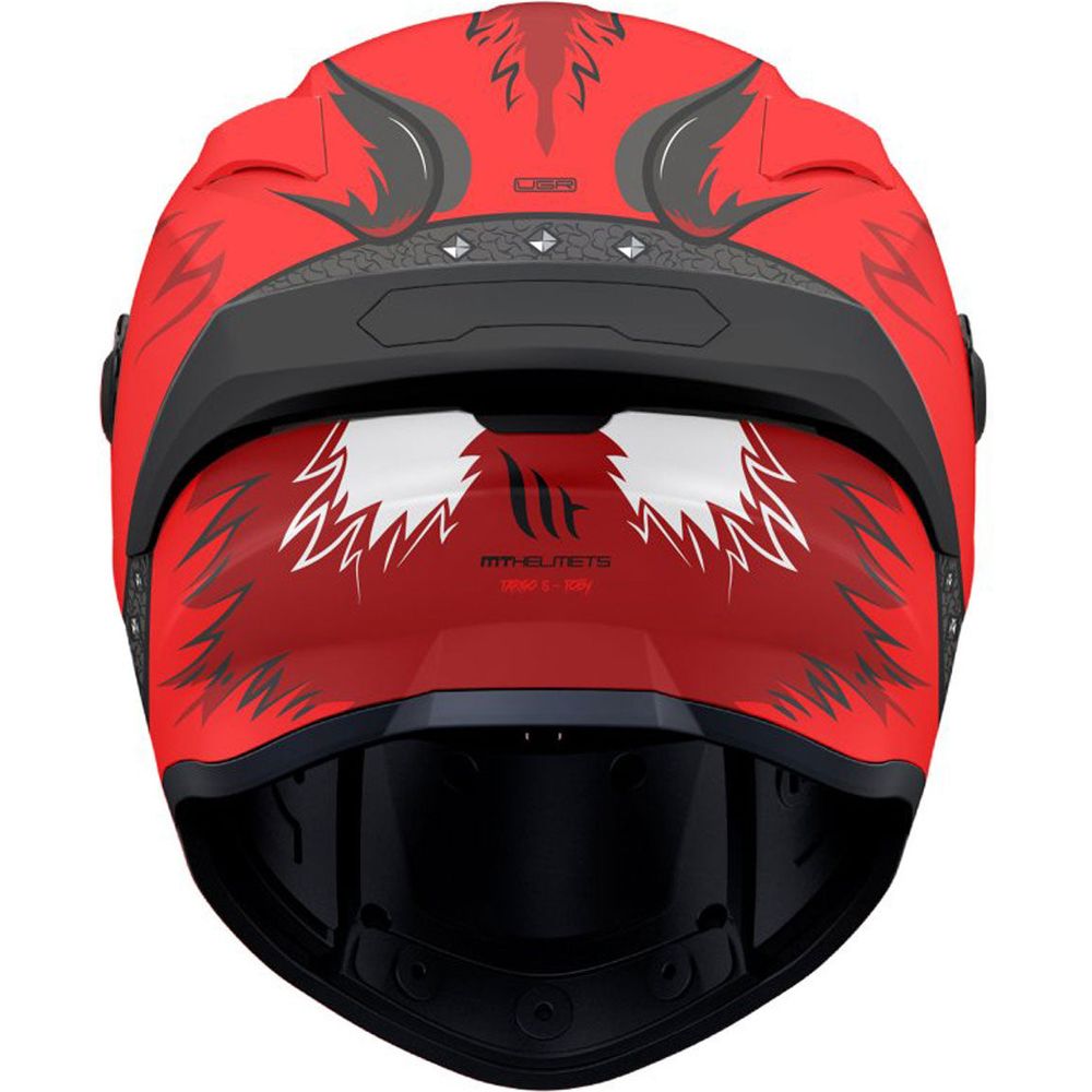 MT Targo S Toby C5 Full Face Helmet Matt Red - FREE UK Shipping, FREE 365 Day Returns | Moto Central