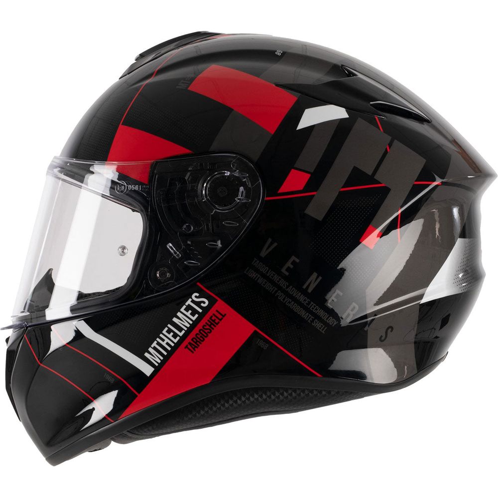 MT Targo Veneris A4 Full Face Helmet Gloss Red