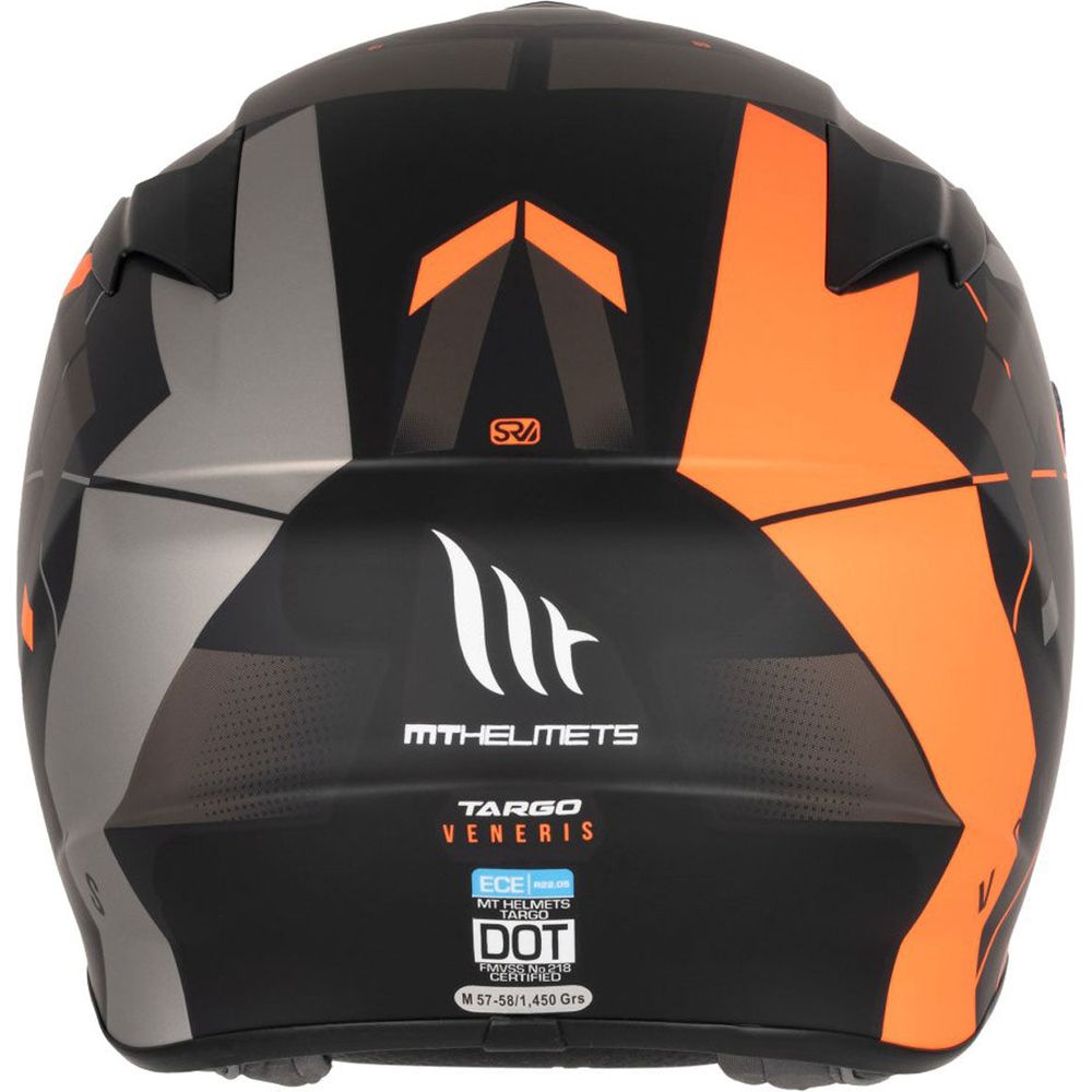 MT Targo Veneris B4 Full Face Helmet Matt Grey - FREE UK Shipping, FREE 365 Day Returns | Moto Central