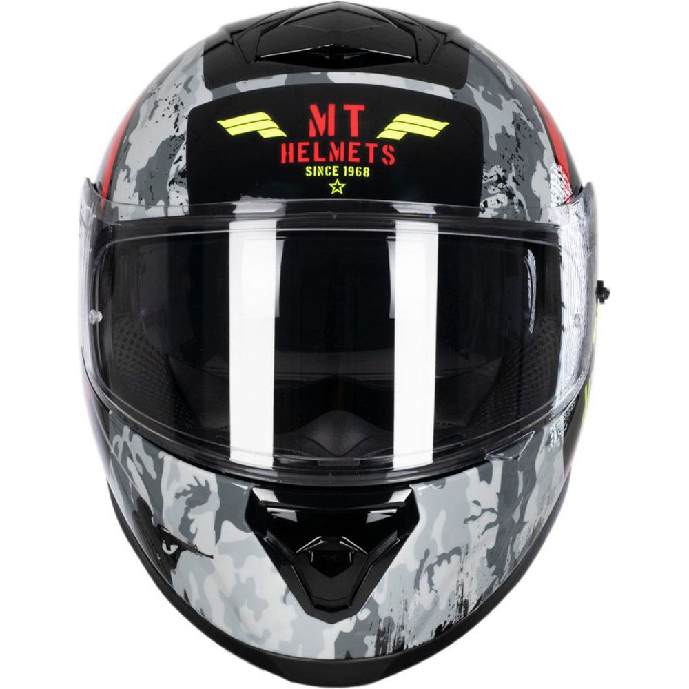 MT Thunder 3 Sniper Full Face Helmet Gloss Black / Fluo Yellow