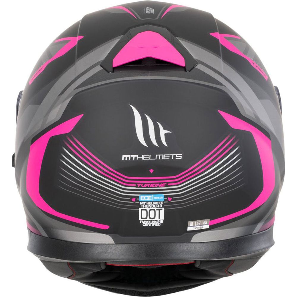 MT Thunder 3 Turbine C8 Full Face Helmet Matt Pink