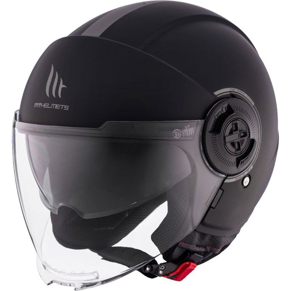 MT Viale SV S Solid A1 Open Face Helmet Matt Black