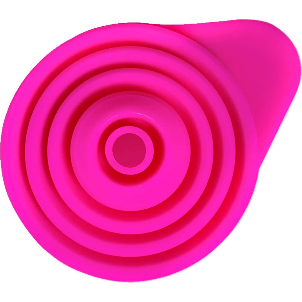 Muc-Off Collapsible Silicone Funnel Pink - FREE UK Shipping, FREE 365 Day Returns | Moto Central