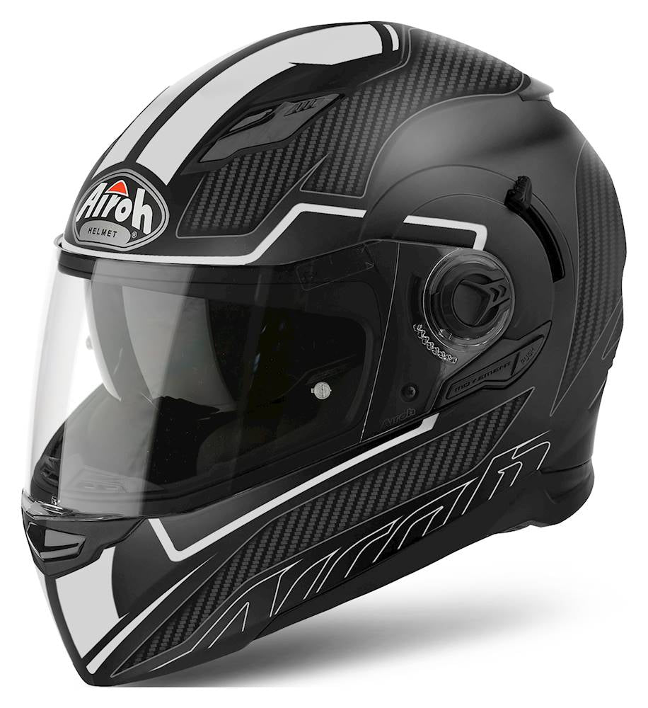 Airoh Movement S Full Face Helmet Faster Matt White  - FREE UK Delivery - Moto Central