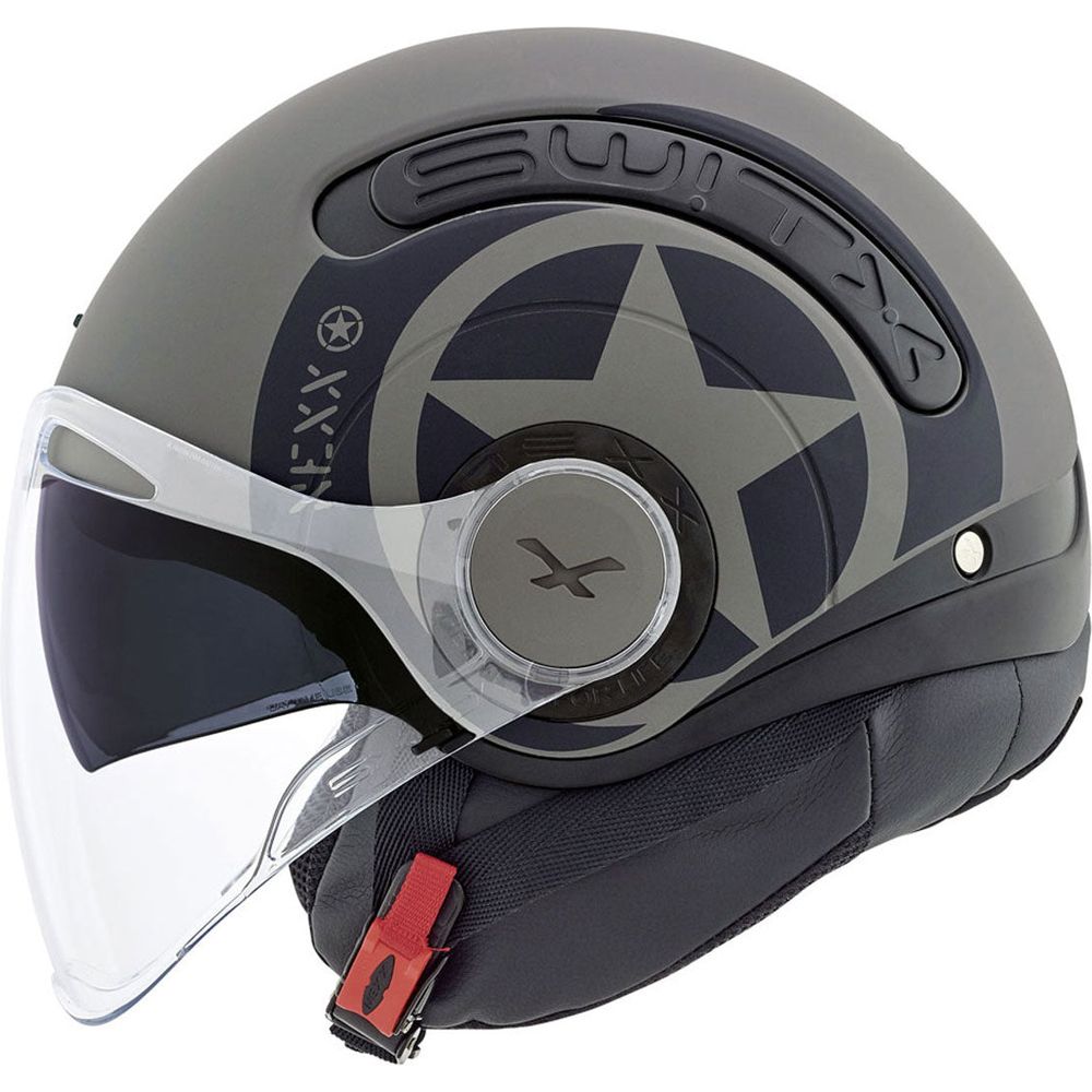 Nexx SX10 Hero Open Face Helmet Matt Concrete Grey