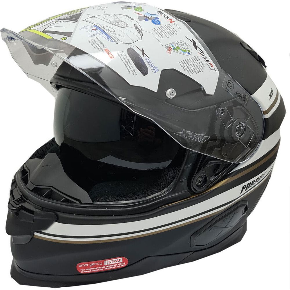 Nexx X.T1 Pursuit Full Face Helmet Matt Black / White