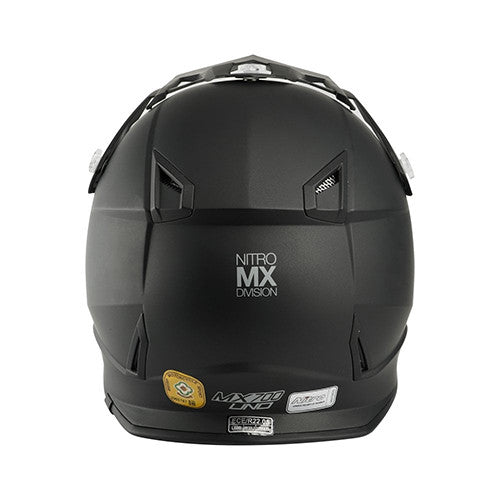 Nitro MX700 Uno Motocross Helmet Satin Black - FREE UK Shipping, FREE 365 Day Returns | Moto Central