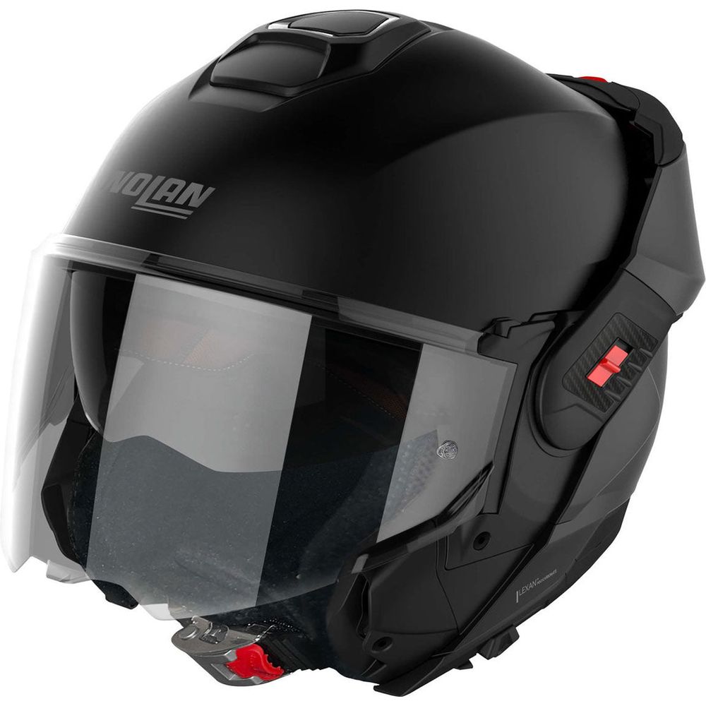 Nolan N120-1 Classic N-Com Modular Flip-Up Helmet Flat Black  - FREE UK Shipping, FREE 365 Day Returns | Moto Central