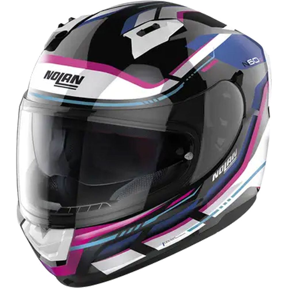 Nolan N60-6 Lancer Full Face Helmet Metal Black / White / Blue / Pink