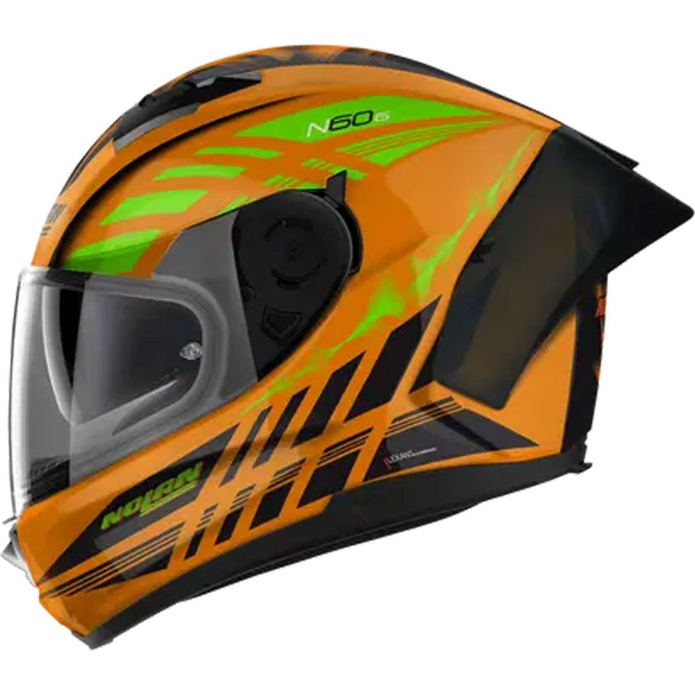 Nolan N60-6 Sport Hot Foot Full Face Helmet LED Orange