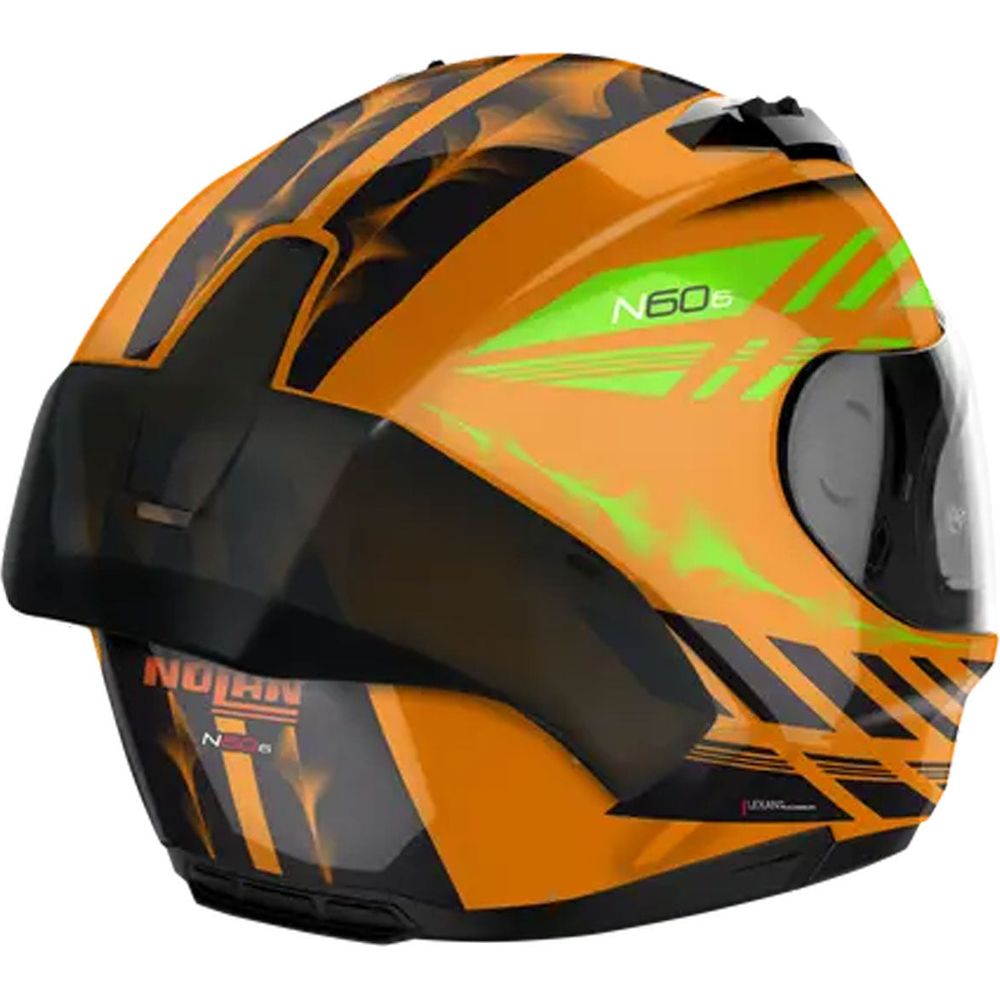 Nolan N60-6 Sport Hot Foot Full Face Helmet LED Orange