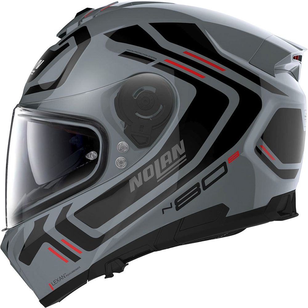 Nolan N80-8 Ally N-Com Full Face Helmet Slate Grey  - FREE UK Shipping, FREE 365 Day Returns | Moto Central