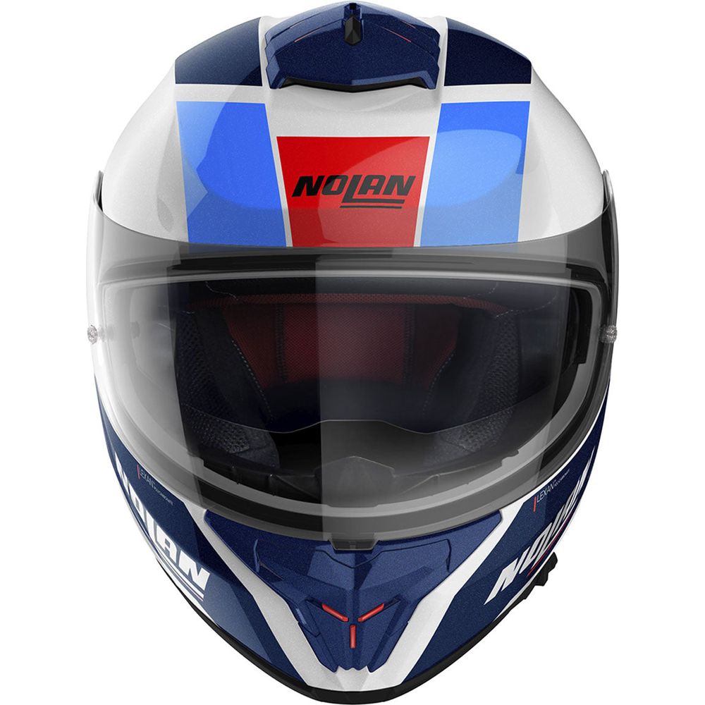 Nolan N80-8 Mandrake N-Com Full Face Helmet Metal White / Blue / Red