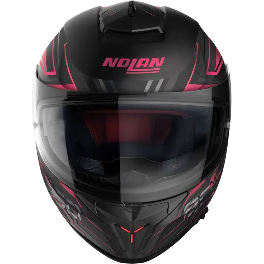 Nolan N80-8 Turbolence N-Com Full Face Helmet Flat Black / Pink