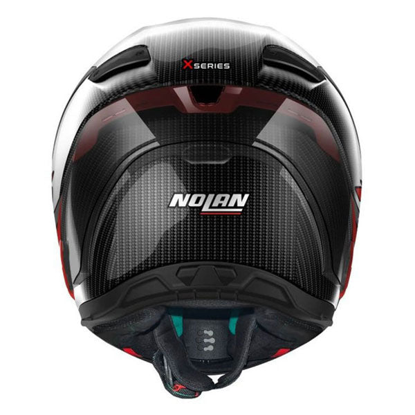 Nolan X-804 RS Ultra Carbon Hot Lap Full Face Helmet Carbon / Red - FREE UK Shipping, FREE 365 Day Returns | Moto Central